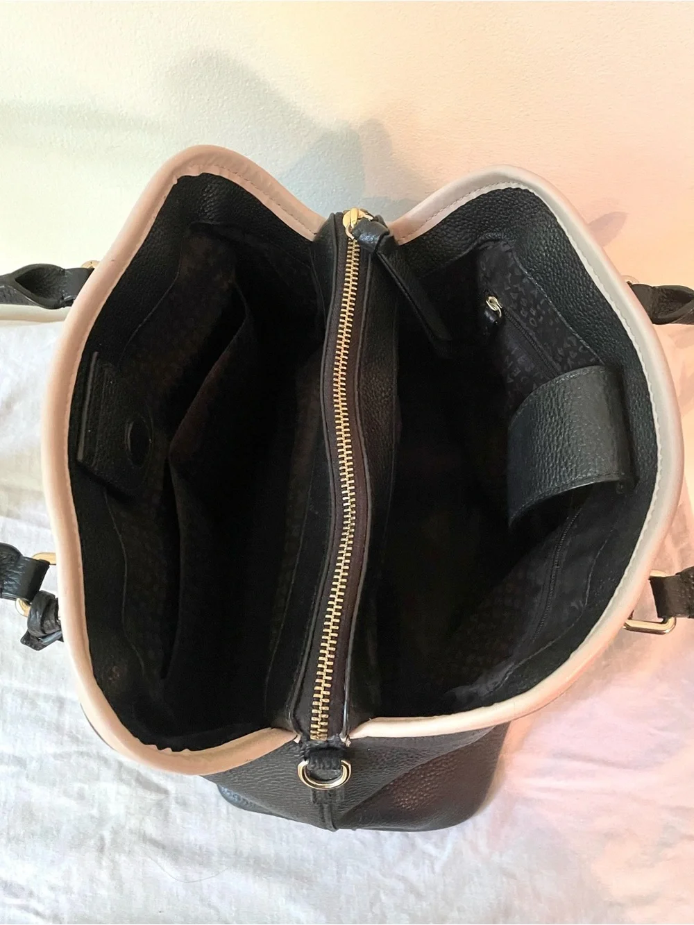 Kate Spade | Ward Place ‘Evangelie’  Black and Pink Satchel Handbag